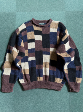 Regal品牌历史悠久可追溯到1902年  -1925 大地色拼接handknit