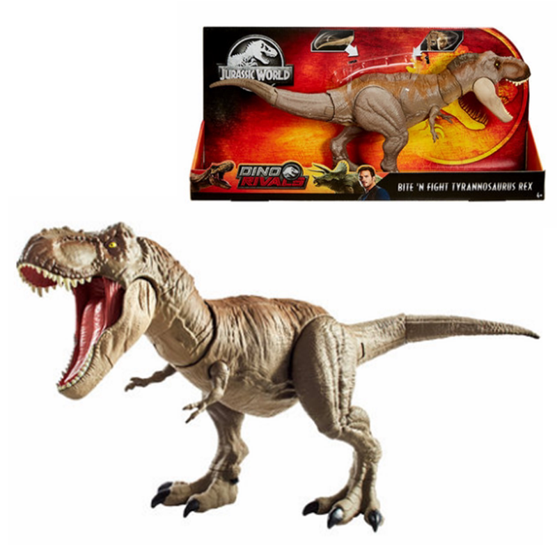 正品美泰侏罗纪世界竞技霸王龙关节可动男孩恐龙模型玩具gct91