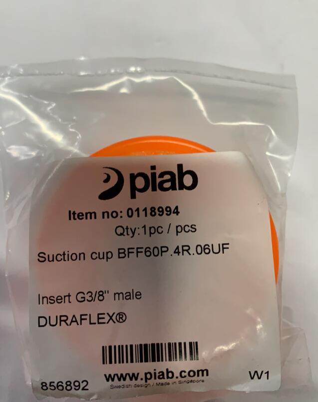 piab派亚博波纹型真空吸盘ltem no:0118994 bff60p.4r.06uf g3/8