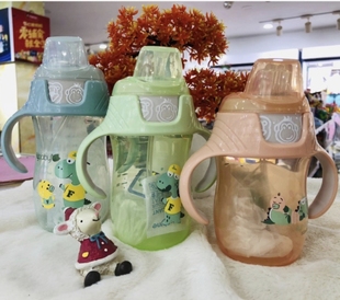 适用flybaby儿童水杯配件宝宝吸嘴鸭嘴手柄吸管重力球防尘盖