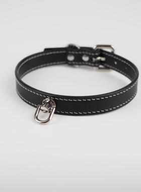 项圈定制小型宠物用品朋克手工皮具刻字颈带复古颈圈collar高端订