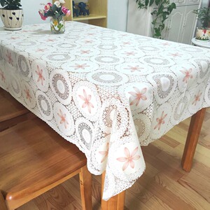 防水桌布北欧PVC塑料免洗米九