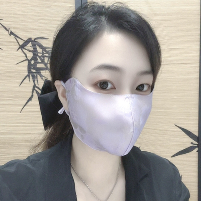 100%桑蚕丝口罩瑕疵款一个包邮3D立体保暖防晒防紫外线口罩