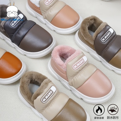 流氓兔亲子防水户外保暖棉鞋