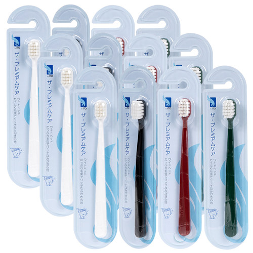 ITO宽头软毛牙刷家庭装12支