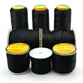 包邮 玉线黑绳子编织线吊坠项链手链挂绳中国结线材DIY串珠穿珠线