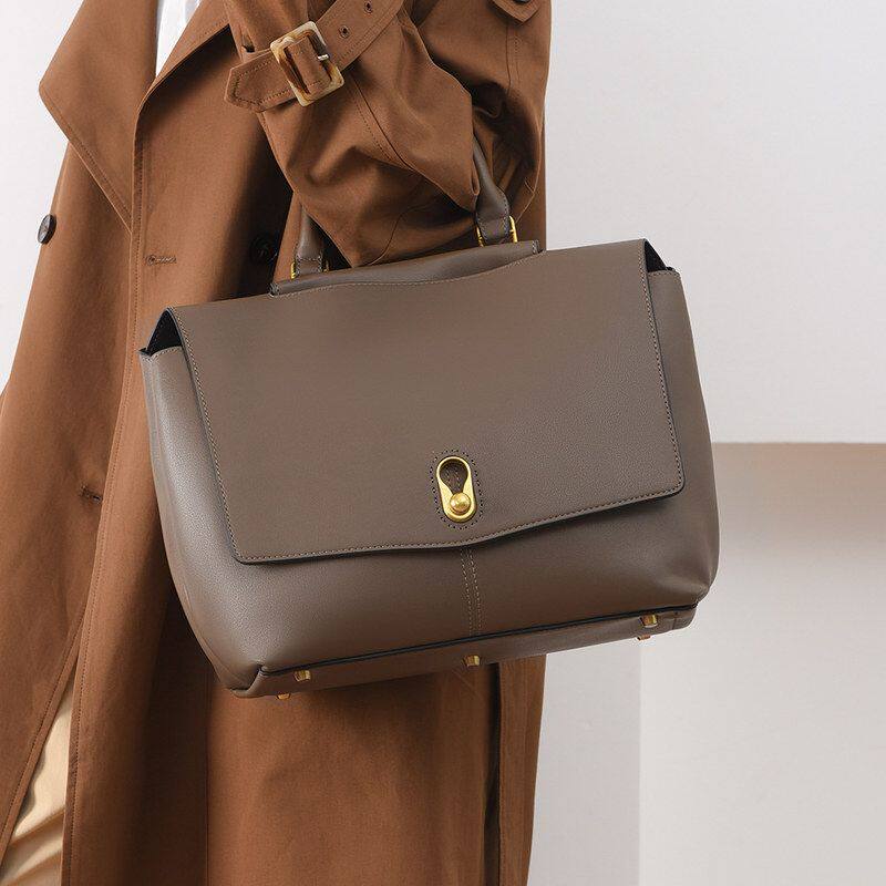 女士手提包高级感时尚通勤女包简约百搭托特包跨境大容量包包女