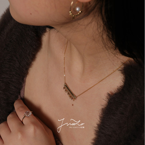 JWOOCO美国14K注金原创项链