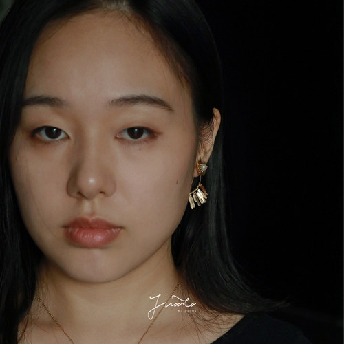 JWOOCO原创美国14K注金花朵耳环