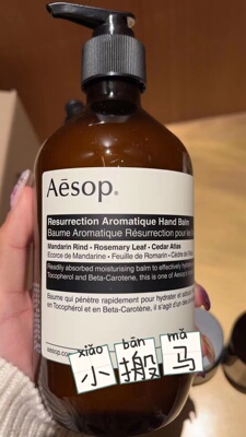 aesop赋活芳香500ml家庭装护手霜