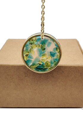 原创设计水晶镀金项链轻奢时尚