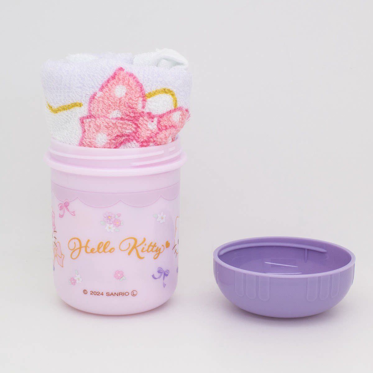 日本OSK卡通三丽鸥儿童学生户外擦手帕奥特曼便携毛巾带收纳盒