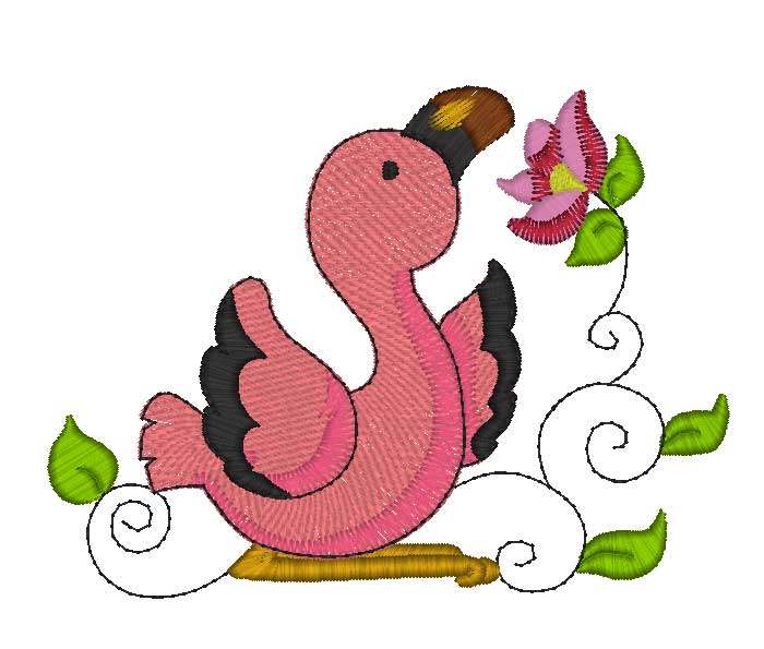 可爱小野鸭徽章臂章学院风版带emb威尔克姆刺绣元素文件