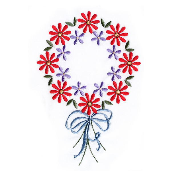 电脑绣花制版工作室20年制版打卡打带绣花经验小清新花朵花卉刺绣