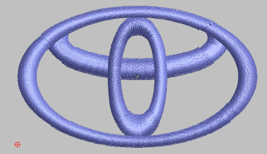 丰田车标电脑绣花刺绣元素文件家用商用绣花机通用emb dst格式
