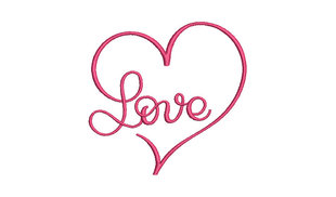 爱心love爱你心形电脑绣花刺绣元素文件20年绣花刺绣工作室定做