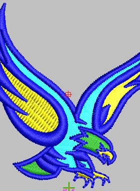 老鹰刺绣文件家用商用绣花机通用格式威尔克姆原格式emb dst pes