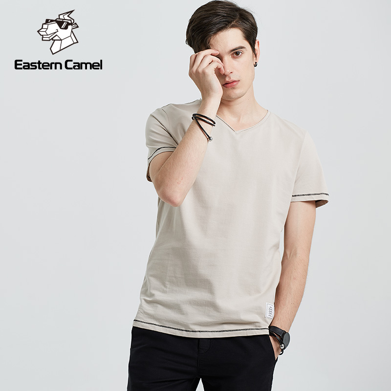 EASTERN CAMEL/¶«·½ÂæÍÕÏļ¾ÐÂÆ·ÄÐʽСVÁì»ù´¡¶ÌÐäTÐô