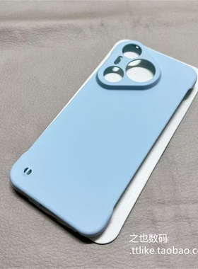 奶蓝色散热无边框GT8/7pro/gt6适用Realme真我GTneo6se手机壳5超薄gt大师探索版11裸机感12/13/14pro硬壳精孔