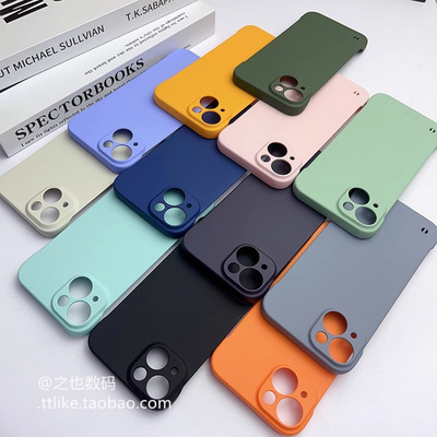 纯色无边框适用华为Nova13手机壳12活力版11se畅享80/70/60X精孔20亚克力14Ultra蓝色10Pro肤感9se硬876/5/4E