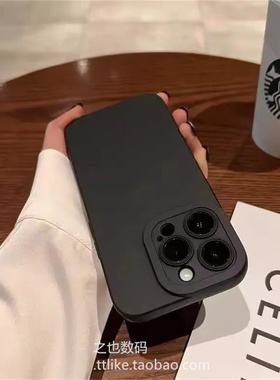 纯黑色适用Realme真我GT6手机壳GT5pro暗紫V23i纯色GTNeo5/2全包镜头防摔软硅胶新款上市保护套绿黄灰蓝紫红1