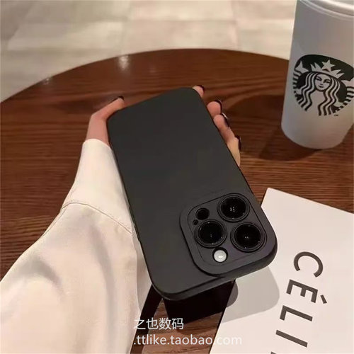 纯黑色适用OPPOFindX8S+手机壳Reno9/14/13/12/15/10全包8简约纯色7软硅胶x7UltraX6X5暗紫X3pro芥末绿保护套