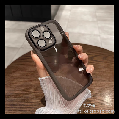透黑色带镜头膜适用红米K80/K70E/k60/K50手机壳K40S薄K30软k90Pro硅胶Note14/15/12Turbo5max4套11TPro/10/9