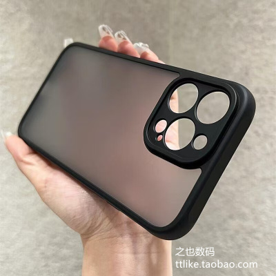 透黑防指纹磨砂透明黑色15适用一加OneplusAce6/5竞速Pro手机壳ace3V至尊版2V13t全包12软边11亚克力太空壳硬