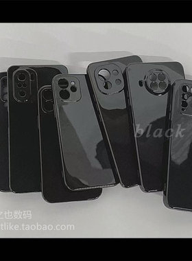 经典亮面黑白色软壳适用vivoX200Promini手机壳X100S硅胶X90S精孔X70tX80纯色X60全包X50防摔X300Pro/X27直边