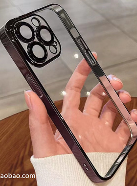 黑色边框电镀适用魅族Note16Pro手机壳21Note透明20Classic全包镜头18SPro个性软薄轻巧防摔日韩风保护薄套款