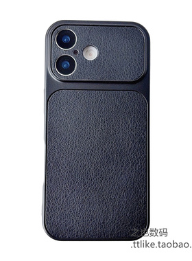 黑白色小羊皮皮纹大视窗适用华为Huaweinova14/13/12ultra至尊版手机壳P60pro精孔畅享90Plus防摔新款潮流