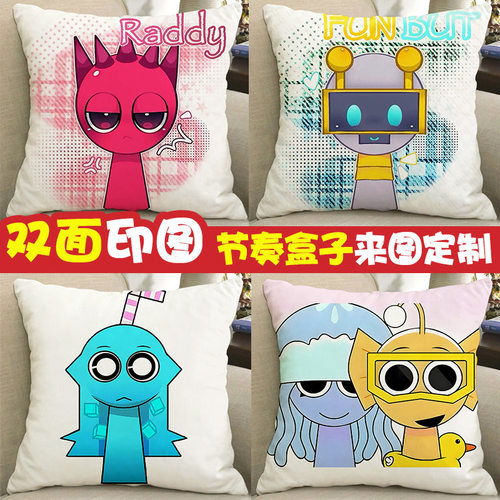 节奏盒子周边沙发抱枕女生睡觉专用prunki游戏手办玩偶公仔人偶枕