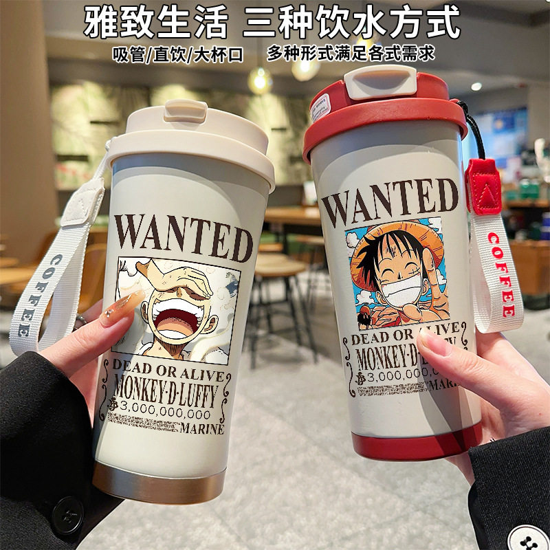路飞索隆悬赏手办周边保温杯高