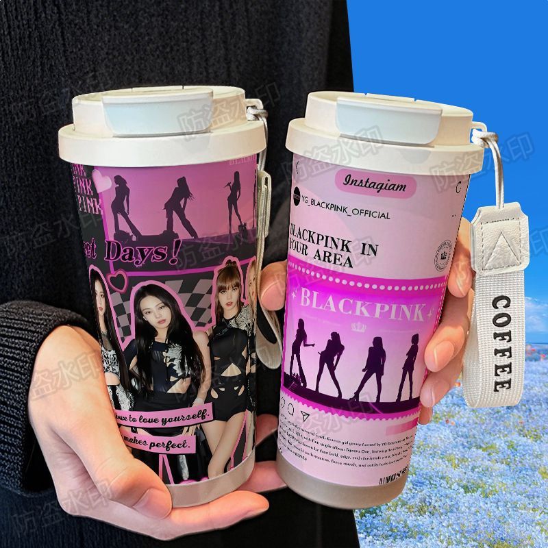 BLAKPINK明星周边保温杯手办高