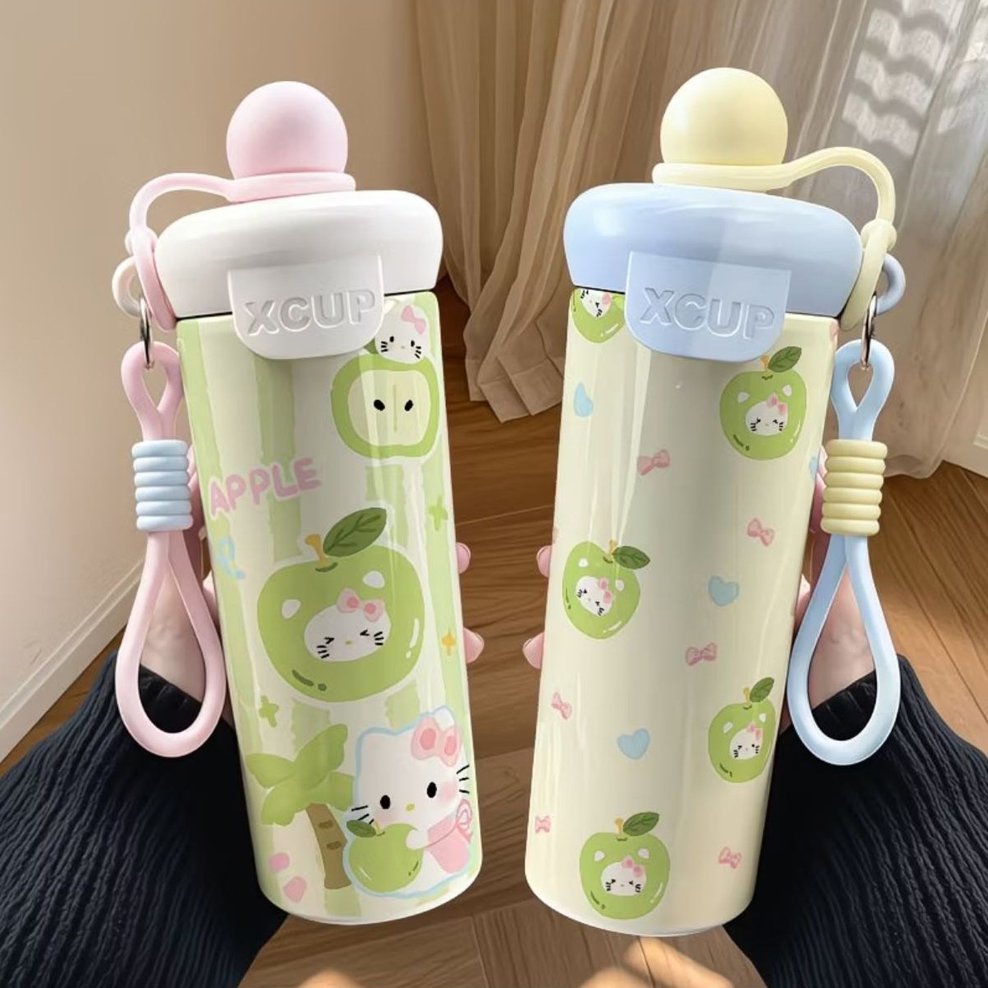 青苹果Kitty不锈钢浮球吸