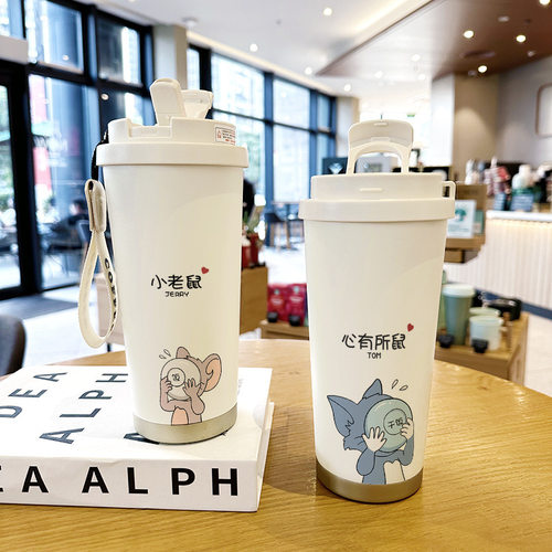 心有所鼠水杯情侣可爱手办周边