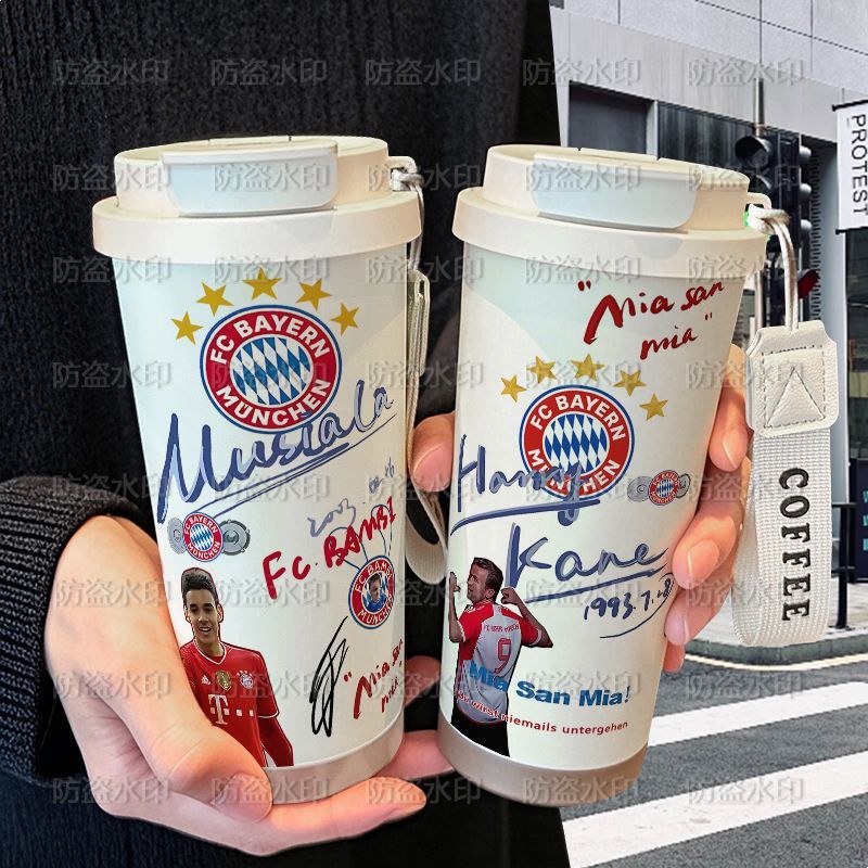 足球拜仁黑穆夏拉保温杯