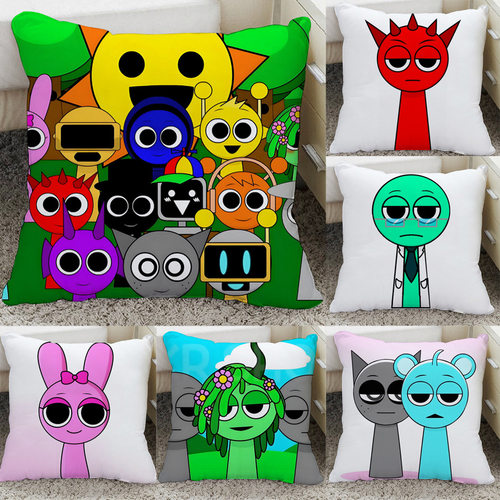 prunki游戏周边沙发抱枕女生睡觉专用节奏盒子枕头图片制作小粉沙