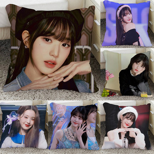 IVE张元 英周边来图制作沙发抱枕女生睡觉专用女神玩偶靠枕办公室
