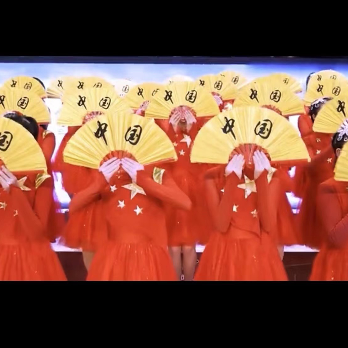 中国字中国人舞蹈雪龙吟说书人成人儿童少年强则国强功夫太极响扇