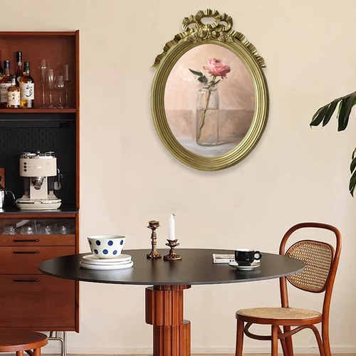 美式复古花卉客厅装饰画是