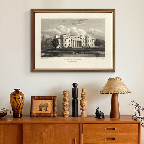 法式复古客厅装饰画欧式庄园挂画