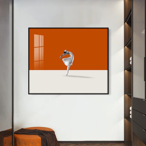 简约创意人物免打孔电表箱装饰画