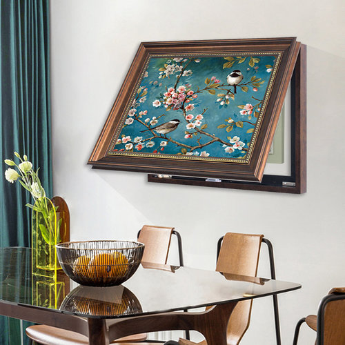 欧美复古遮挡免打孔电表箱装饰画