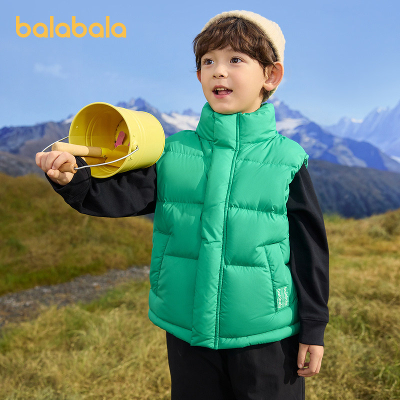 巴拉巴拉童装儿童轻薄羽绒马甲背心男童女童冬装上衣三防时尚舒适,童装/婴儿装/亲子装,羽绒马甲,淘宝优惠券,粉丝福利购,淘宝优惠卷