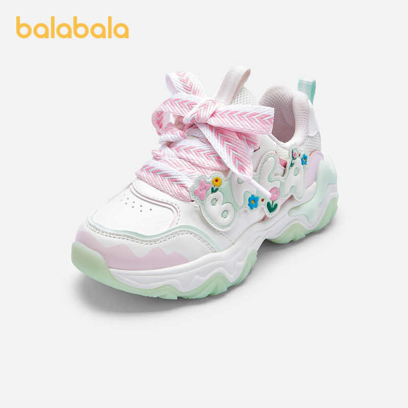 巴拉巴拉童鞋儿童运动鞋女童春秋趣味花朵透气慢跑鞋甜美舒适可爱,童鞋/婴儿鞋/亲子鞋,运动鞋,淘宝优惠券,粉丝福利购,淘宝优惠卷