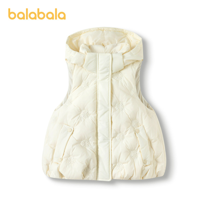 【premium】巴拉巴拉高端线冬季鹅绒服女童连帽保暖俏皮羽绒马甲,童装/婴儿装/亲子装,羽绒马甲,淘宝优惠券,粉丝福利购,淘宝优惠卷