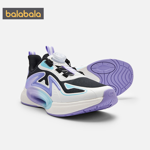 巴拉巴拉童鞋儿童运动鞋女童跑步鞋春秋鞋子透气综训鞋旋钮扣潮流