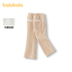 小香风喇叭加绒裤 女童冬季 保暖休闲舒适洋气 儿童长裤 巴拉巴拉童装