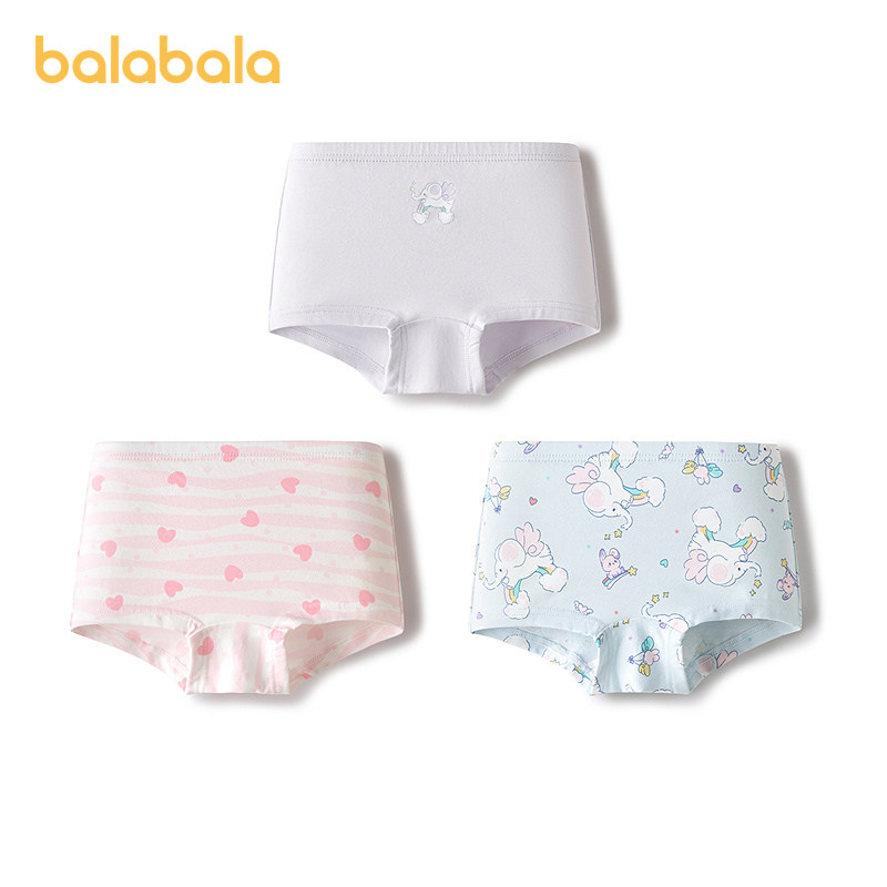 巴拉巴拉女童内裤棉平角小中大童四角短裤抗菌裆不夹P亲肤三条装,童装/婴儿装/亲子装,内裤,淘宝优惠券,粉丝福利购,淘宝优惠卷